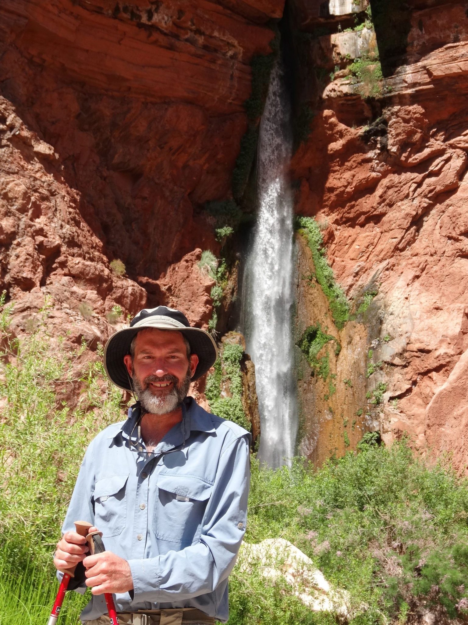 Mike Yochim at Deer Creek Falls, Grand Canyon